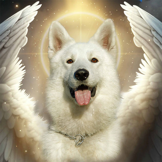 El ángel - póster sobre impresión de calidad de 250 g