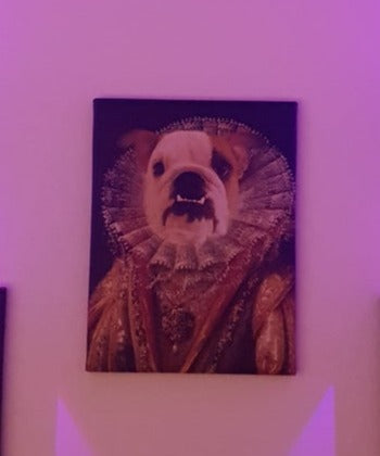 Die Prinzessin - Porträt auf Leinwand und Holzrahmen