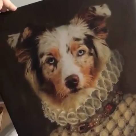 Dein Hund als Gemälde Königin