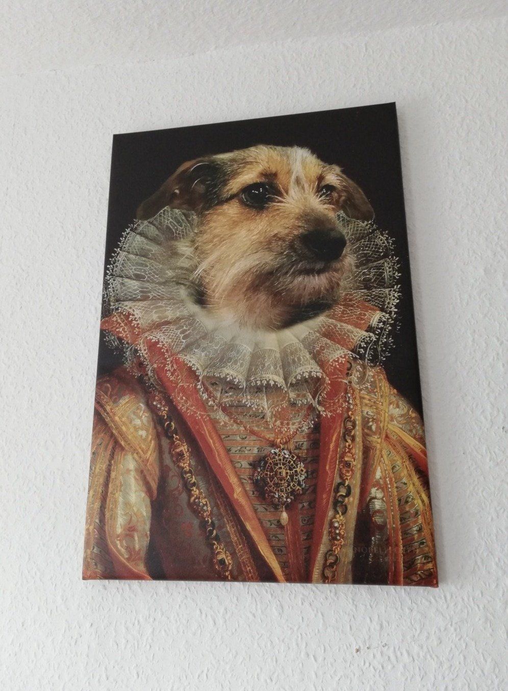 Die Prinzessin - Porträt auf Leinwand und Holzrahmen