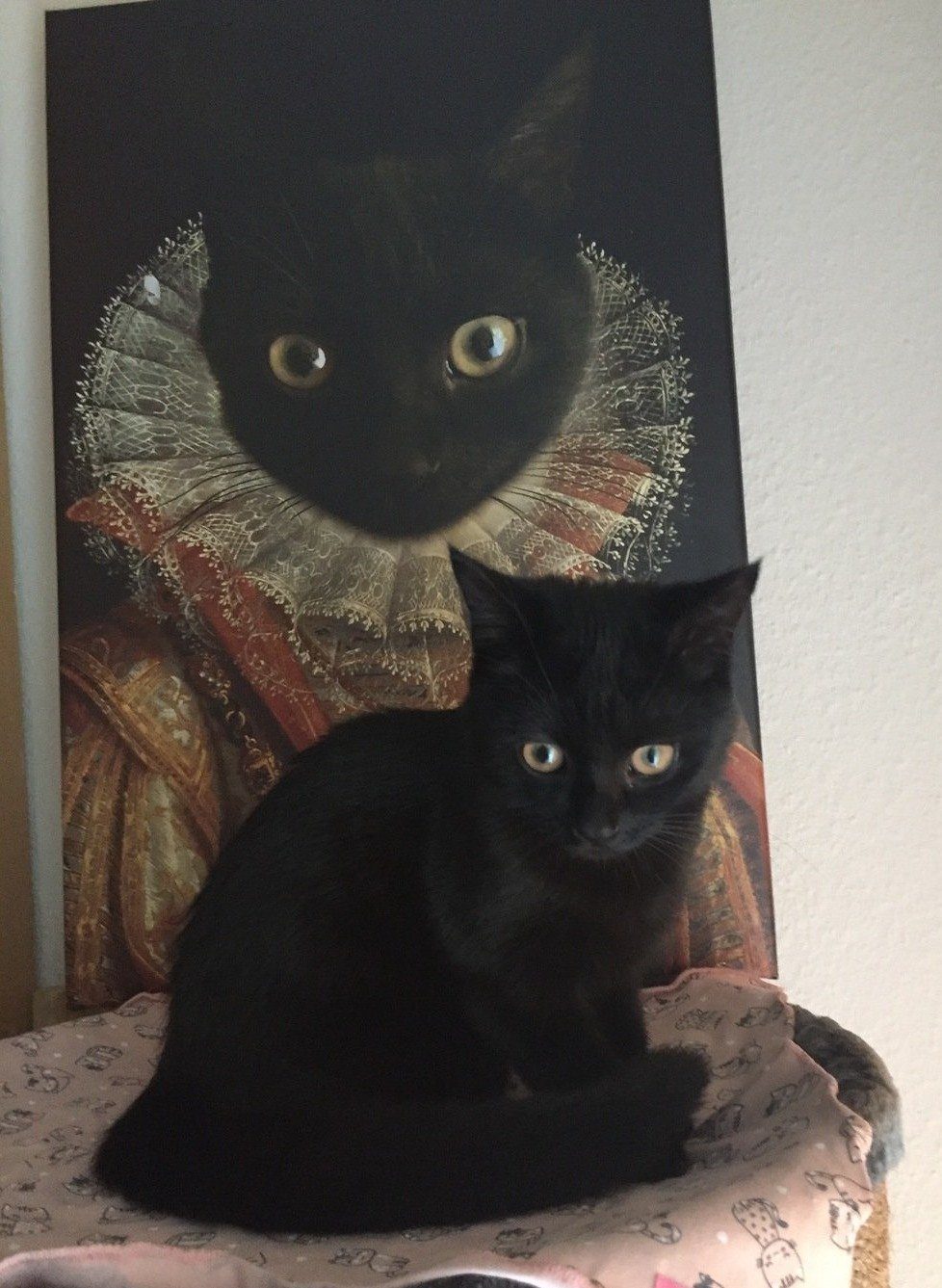 Die Prinzessin - Porträt auf Leinwand und Holzrahmen