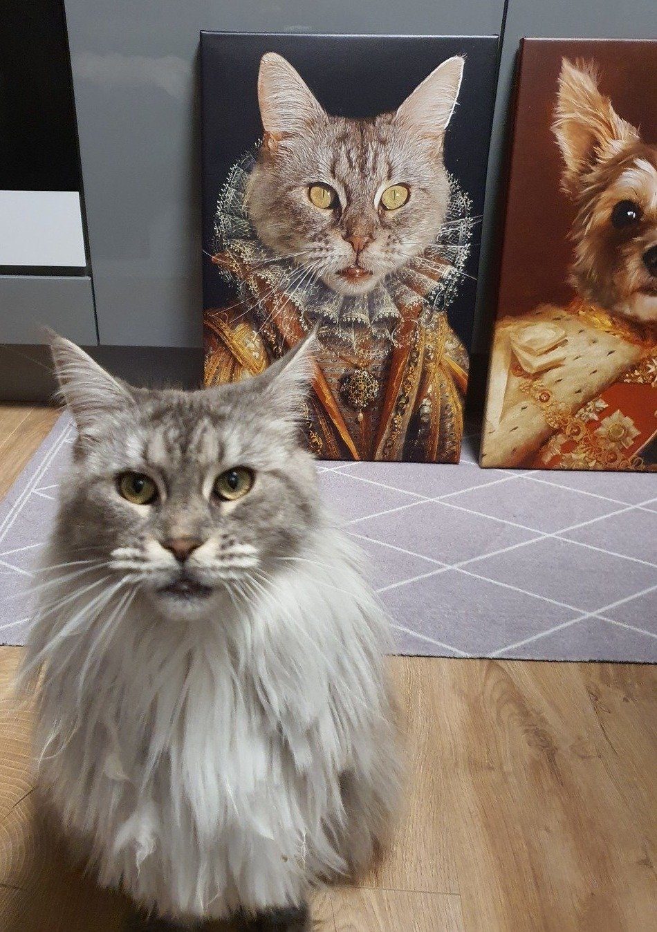 Die Prinzessin - Porträt auf Leinwand und Holzrahmen