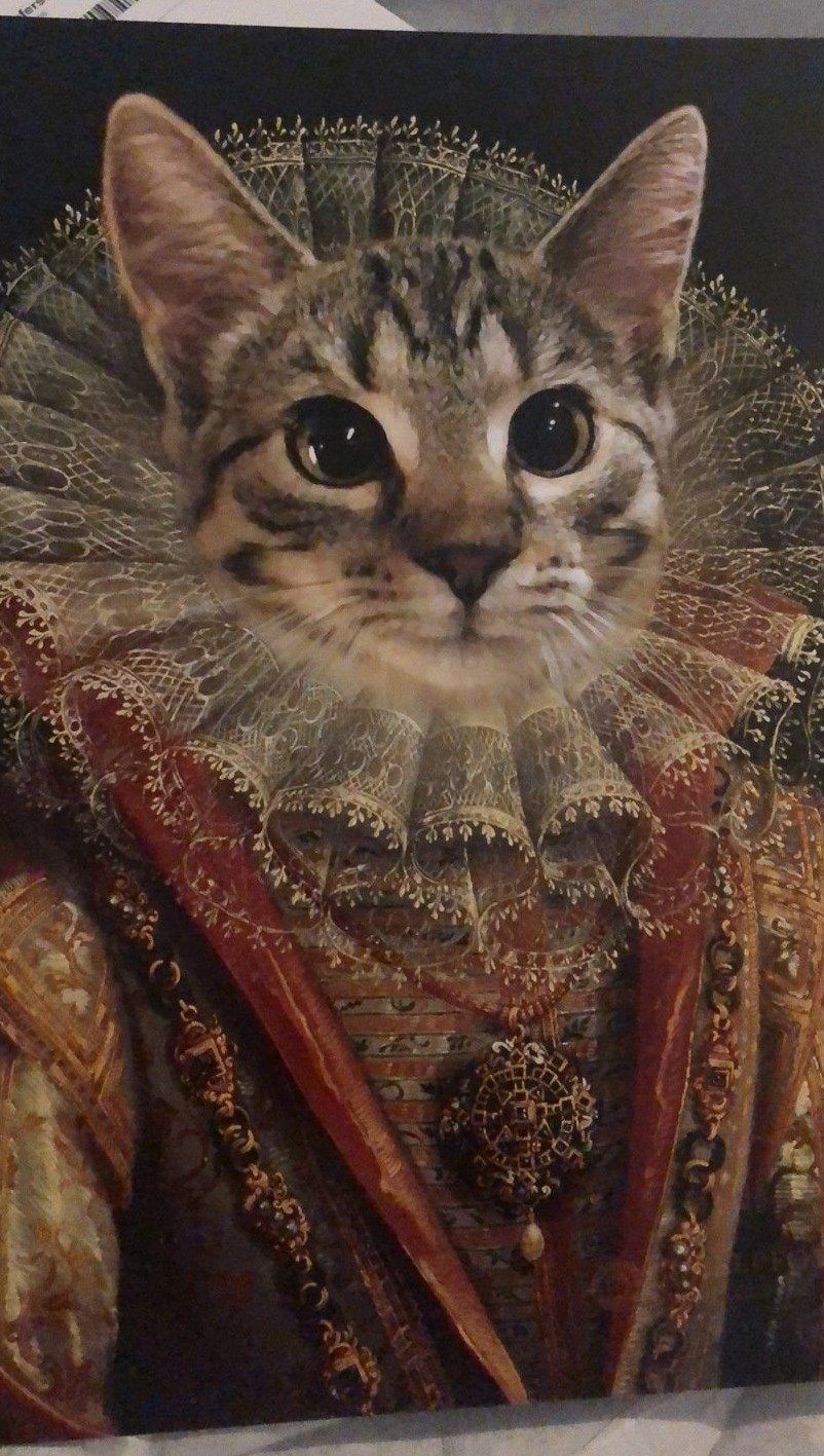 Die Prinzessin - Porträt auf Leinwand und Holzrahmen