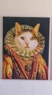 Die Prinzessin - Porträt auf Leinwand und Holzrahmen