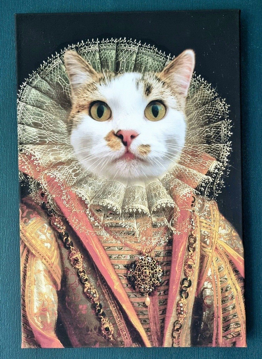 Die Prinzessin - Porträt auf Leinwand und Holzrahmen