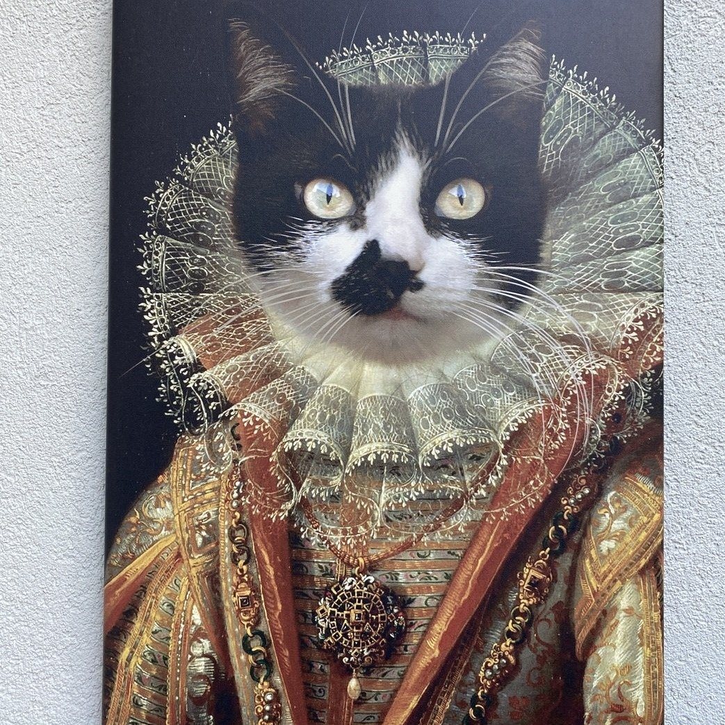 Die Prinzessin - Porträt auf Leinwand und Holzrahmen
