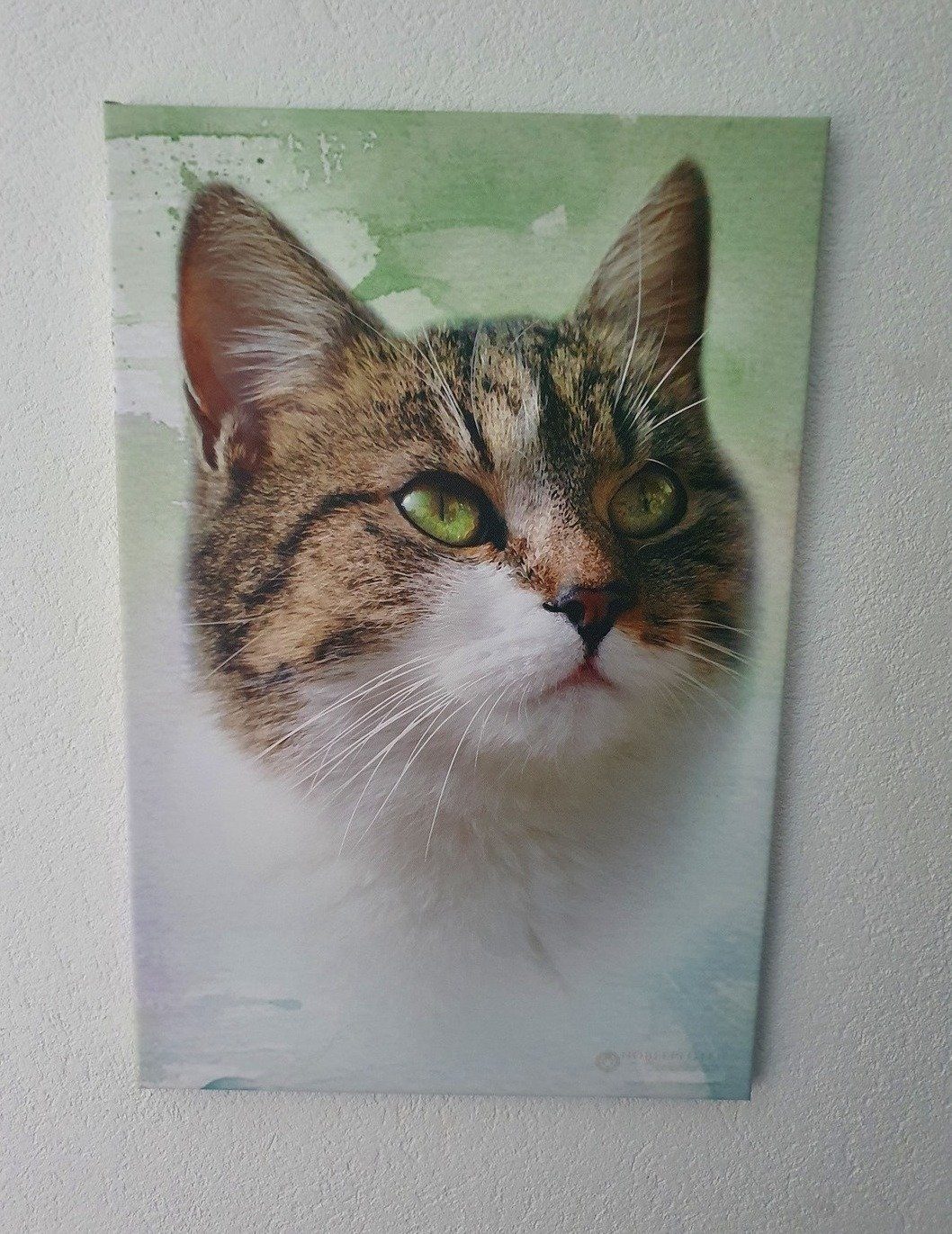 Klassisches Porträt "Aquarell" - Auf Leinwand und Holzrahmen