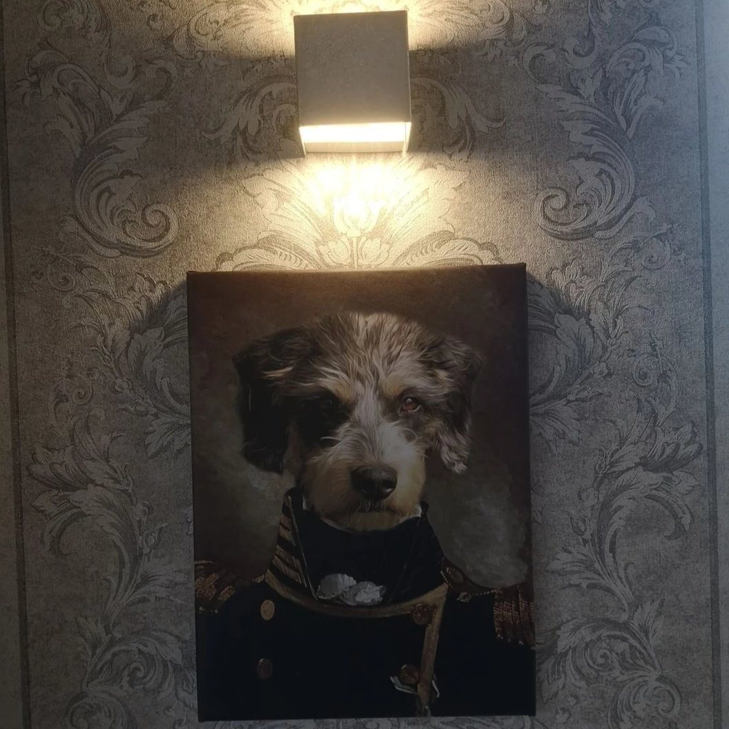 Porträt von meinem Hund Hundeportrait auf Leinwand
